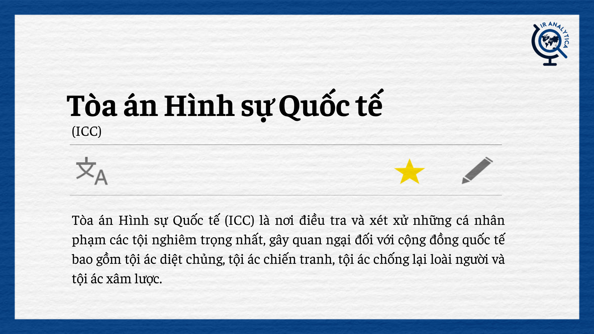 Tòa án hình sự quốc tế