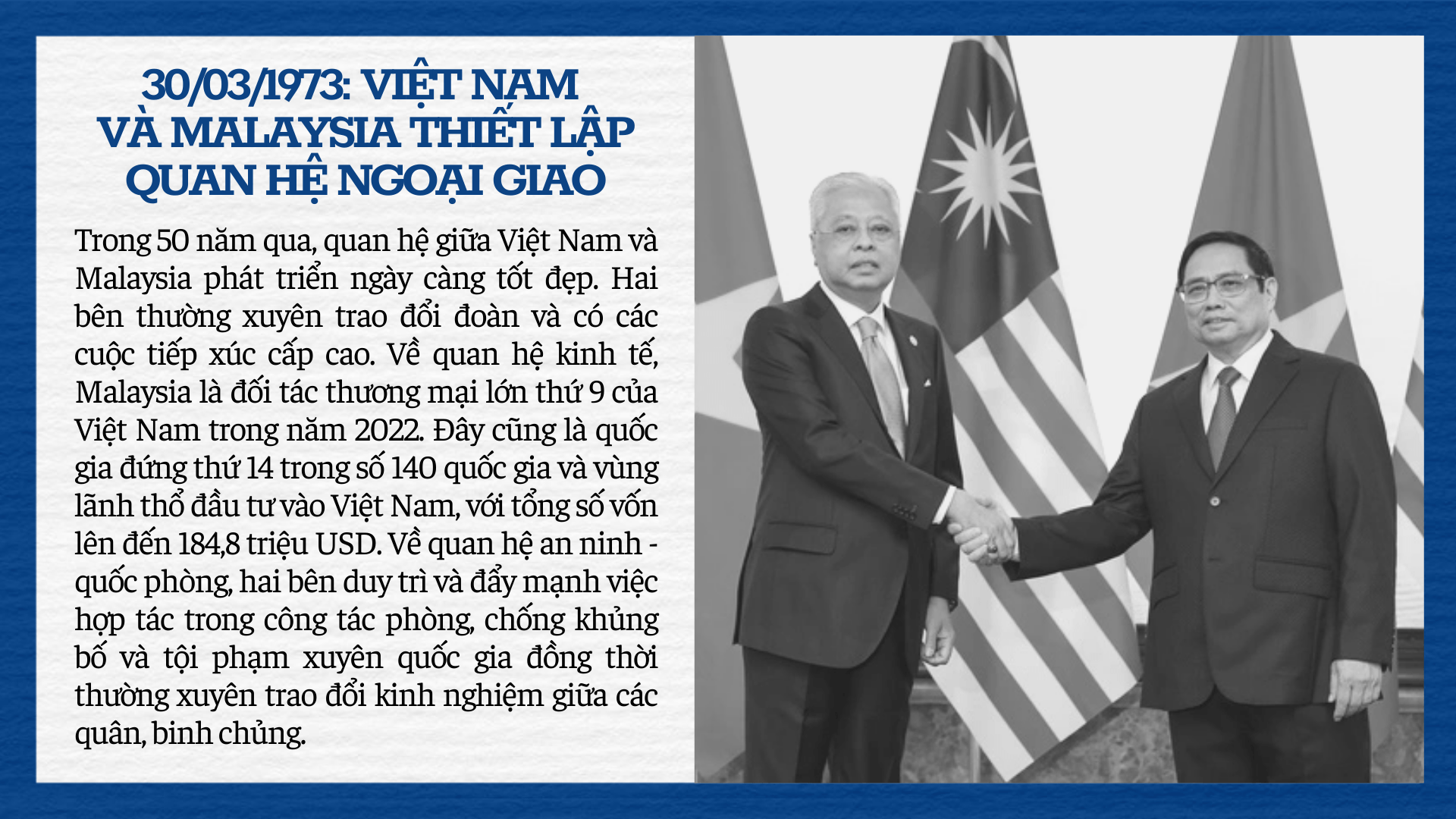 Việt Nam Malaysia thiết lập quan hệ quan hệ ngoại giao