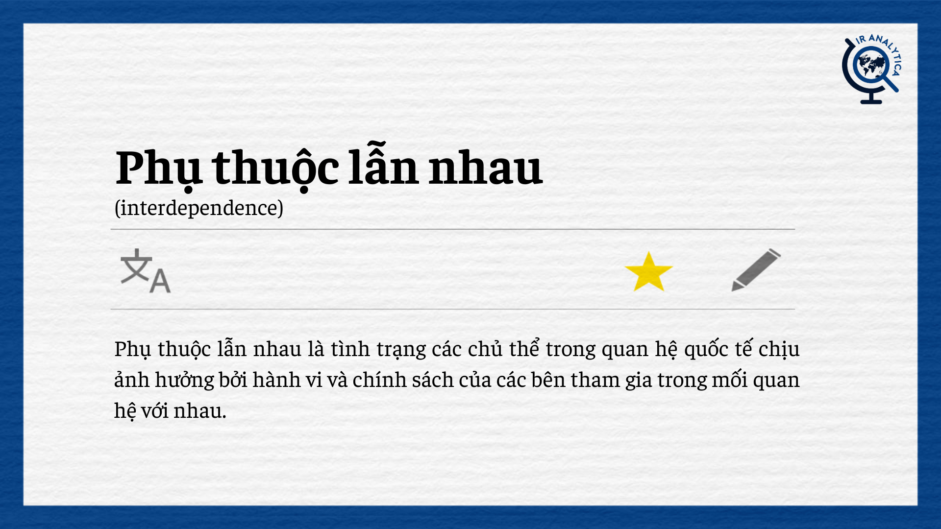 phụ thuộc lẫn nhau