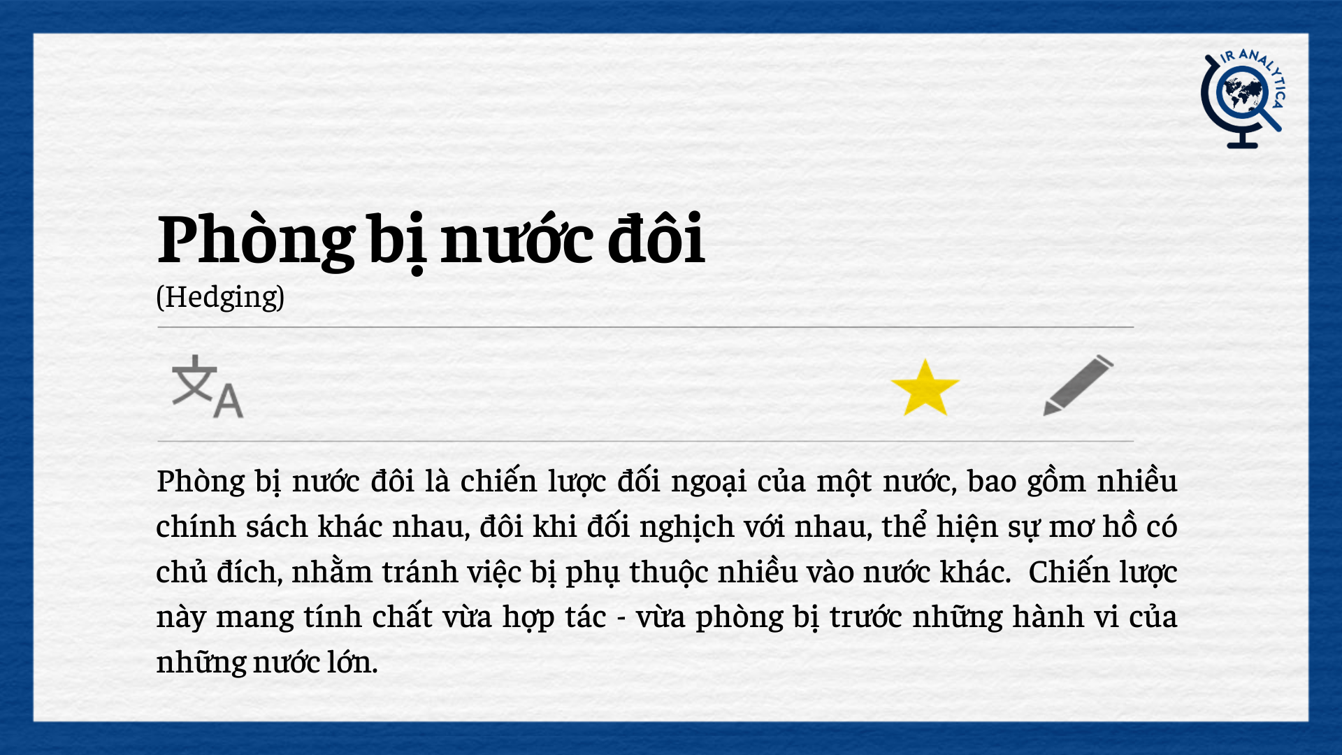 phòng bị nước đôi