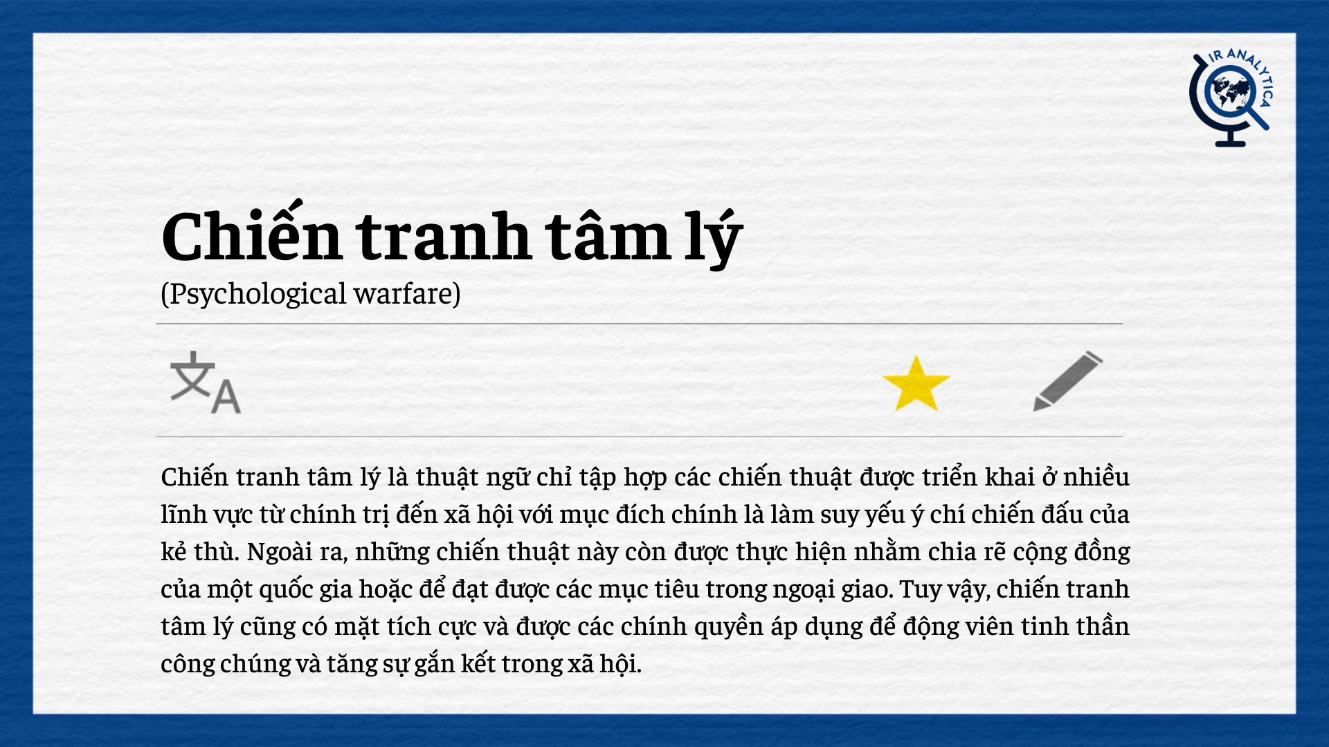 chiến tranh tâm lý